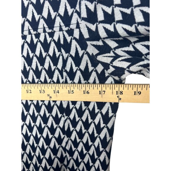Lilly Pulitzer Jonah Crane Pose Navy & White Knit Sweater Dress 3/4 Sleeves M - Picture 3 of 13